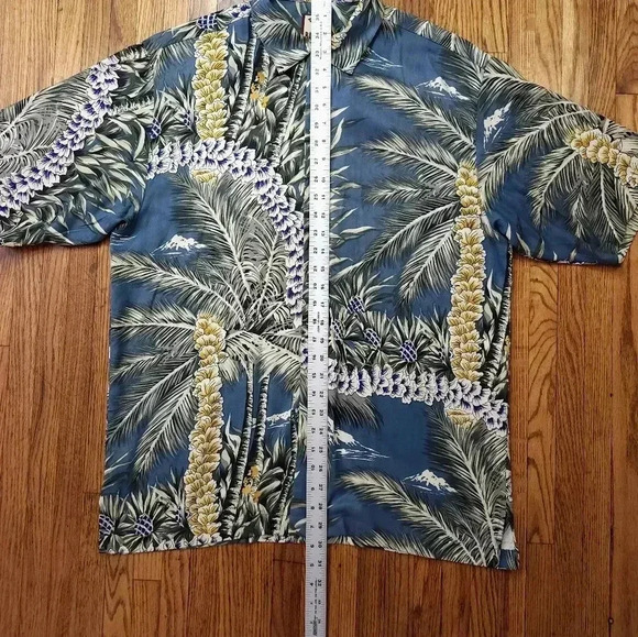tommy bahama mens button down shirt shirt silk Hawaiian - Picture 4 of 5